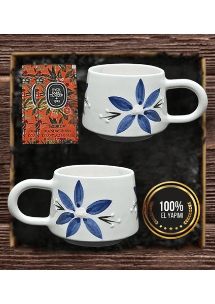 El Yapımı 2’li Hediyelik Kupa Seti – Doğal Zarafet ve El Emeği Şıklığı