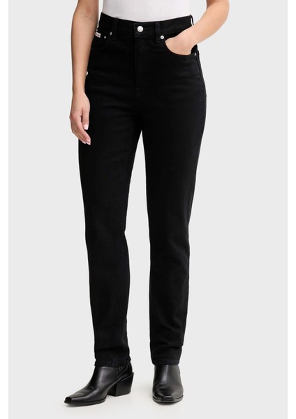 Pamuklu Relaxed Fit Yüksek Bel Daralan Paça Jeans Bayan Kot Pantolon LV047D843G Twm