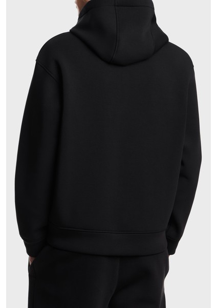 Logolu Streç Pamuklu Regular Fit Kapüşonlu Sweat Erkek Sweat EM002866 AF17547 UC001 modelleri