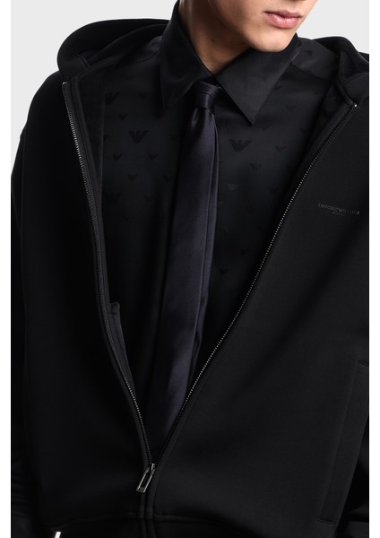 Logolu Streç Pamuklu Regular Fit Kapüşonlu Sweat Erkek Sweat EM002866 AF17547 UC001 fırsatları