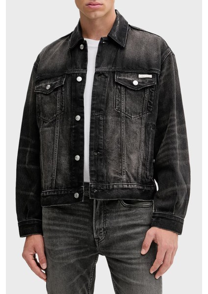 Pamuklu Relaxed Fit Düğmeli Kot Ceket LV04RD707G01G Erkek Kot Ceket LV04RD707G 01G