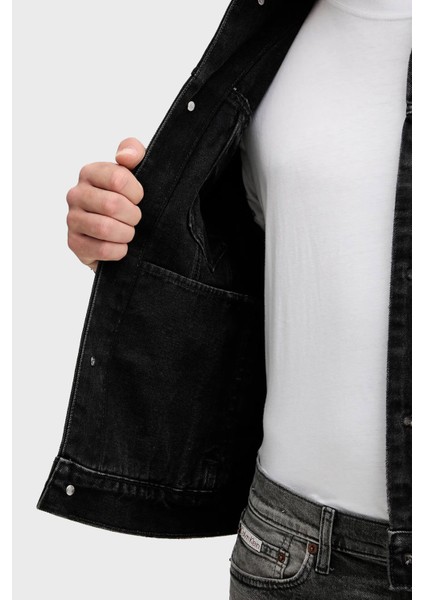 Pamuklu Relaxed Fit Düğmeli Kot Ceket LV04RD707G01G Erkek Kot Ceket LV04RD707G 01G indirimleri