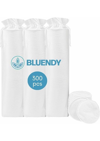 300 Adet Yuvarlak Makyaj Temizleme Pamuğu -%100 Saf Premium Kalite Disk Pamuk, Fondöten ve Makyaj Çıkarma Pedi, Tüy Bırakmaz, Yumuşak ve Taşınabilir (M, Adet, 300)