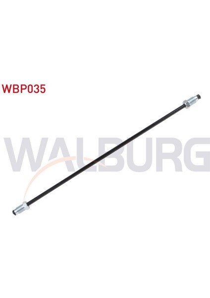 WALBURG-WBP035 - Fren Borusu Arka Sag (Lastık Boru Arası) 34 cm Renault 19