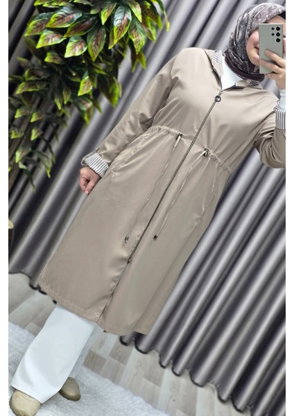 Kadın Tesettür Giyim Büyük Beden Fransız Boy Mevsimlik Trençkot fiyatları