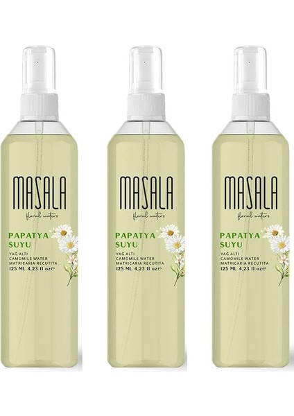 Papatya Suyu 125 ml - Chamomile Floral Water x 3 Adet fiyatları