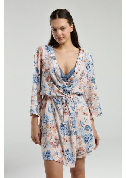 Kadın Sabahlık Bralet Sütyen ve Şort Set, %100 Viskon Kumaş 3'lü Takım fiyatları