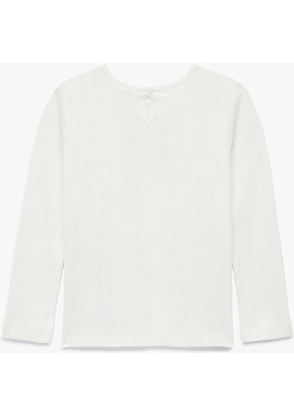 Tavşan Baskılı Uzun Kollu Bisiklet Yaka Tişört fiyatları