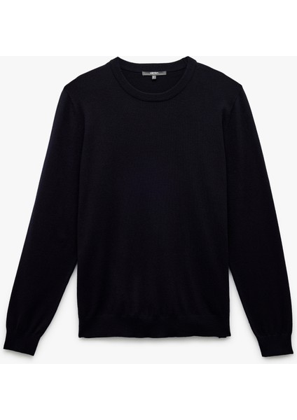 Uzun Kollu Bisiklet Yaka Basic Triko Kazak modelleri