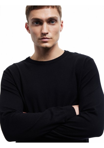 Uzun Kollu Bisiklet Yaka Basic Triko Kazak fiyatları