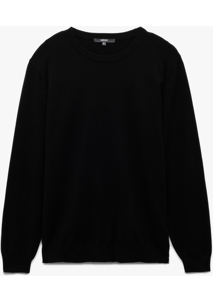 Uzun Kollu Bisiklet Yaka Basic Triko Kazak modelleri