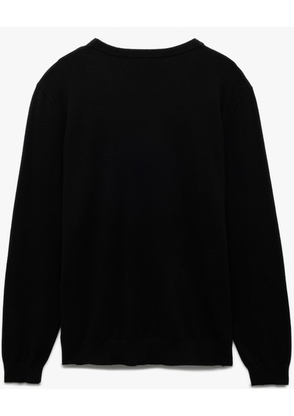 Uzun Kollu Bisiklet Yaka Basic Triko Kazak fırsatları