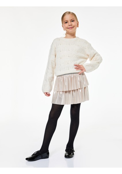 Uzun Kollu Bisiklet Yaka Boncuk Detaylı Triko Kazak fiyatları