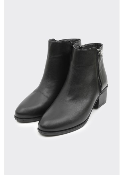 Hakiki Deri Kısa Topuklu Kadın Bot fiyatları