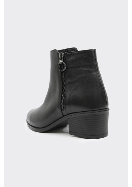 Hakiki Deri Kısa Topuklu Kadın Bot modelleri