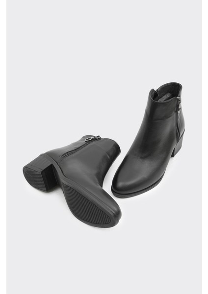 Hakiki Deri Kısa Topuklu Kadın Bot fırsatları