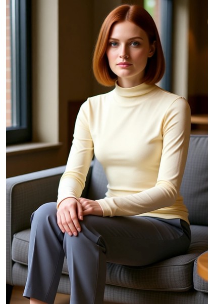 Kadın Moda Şık Üst Giyim Crop Dik Yaka Slim Kalıp Örme Fitted Büzgü Drape Detaylı Bluz