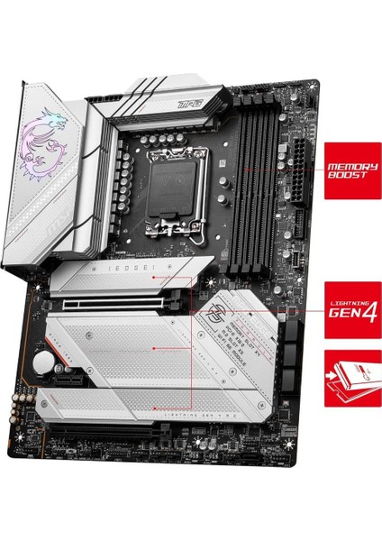 Msı Mpg Z790 Edge Wi-Fi Intel LGA1700 Ddr4 Atx Anakart - Outlet indirimleri
