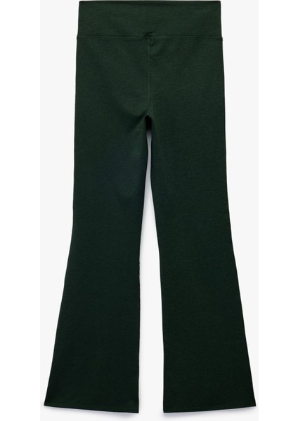 Asimetrik Yüksek Bel Slim Fit Ispanyol Paça Spor Tayt fiyatları