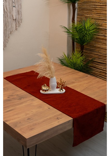 Doku | Kadife Dokulu Tatlı Kırmızı Runner 135 x 40 modelleri