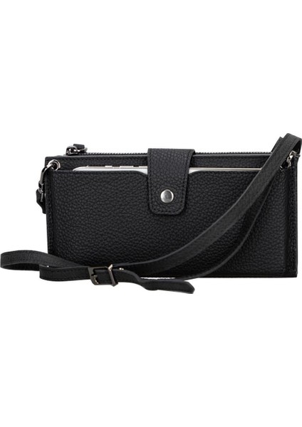 Lozan Strap 6.5 Inch Uyumlu Deri Kartlıklı Kılıf Erc1 Siyah indirimleri