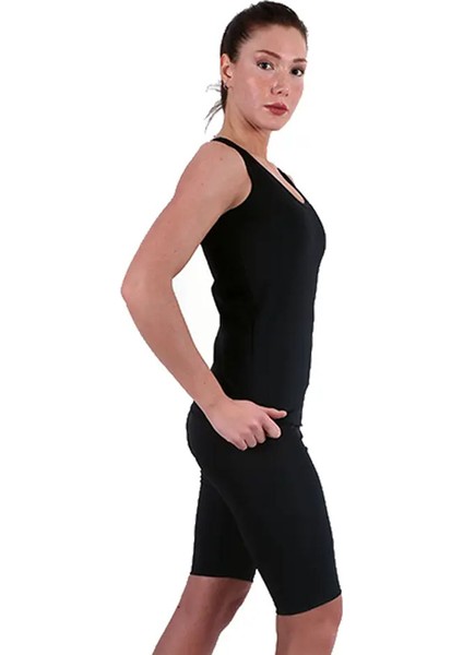 Termal Sauna Agraflı Şort Atlet Takım Siyah fiyatları