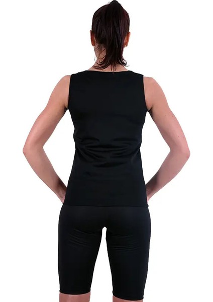 Termal Sauna Agraflı Şort Atlet Takım Siyah indirimleri