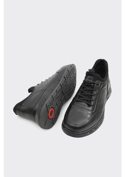 Hakiki Deri Lastik Bağcıklı Erkek Casual Ayakkabı indirimleri