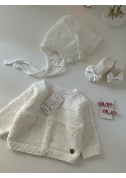 Hoşgeldin Bebek Yenidoğan Hediye Seti Kıyafet Takımı Organik Triko Battaniye Tulum Örgü indirimleri