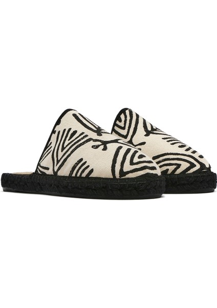 Kastamonu Taş Baskı Kadın Espadril Terlik modelleri