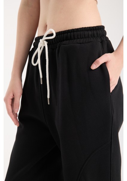 Kadın Bol Paça Önü Yandan Parçalı Premium