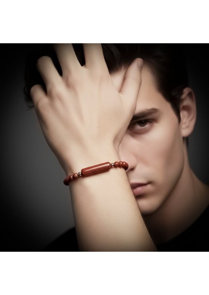 Kırmızı Jasper Doğaltaş Çelik Halat ve Çelik Klipsli Bileklik 9592B19D5 fiyatları