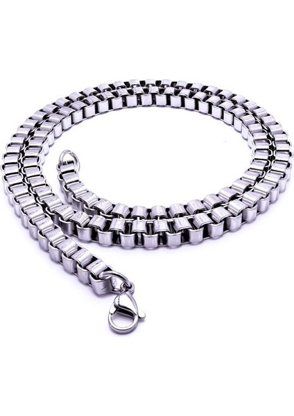 Kare Arnavut Çelik Kolye 6mm 959CEK031