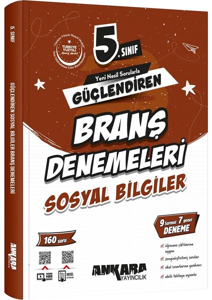 5.sınıf Güçlendiren Branş Denemeleri Sosyal Bilgiler (Güncel Marif Model) fiyatları