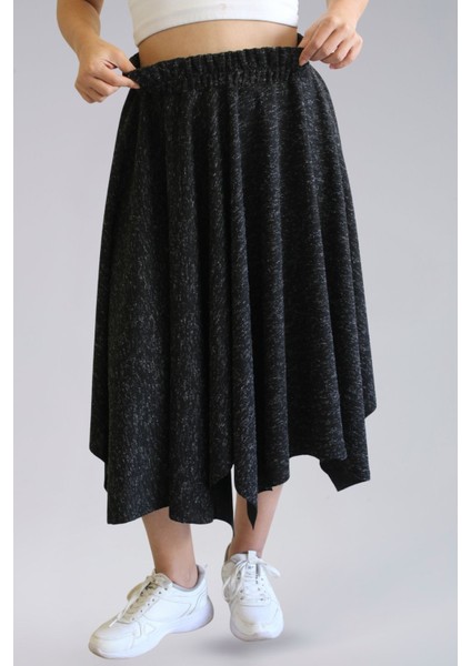 Mevsimlik Bohem Etek- Mevsimlik Ecrin Kumaş Asimetrik Yıldız Model Kadın Etek fiyatları