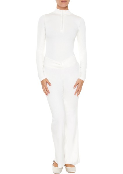 Yarım Yaka Fermuarlı Bodysuit modelleri