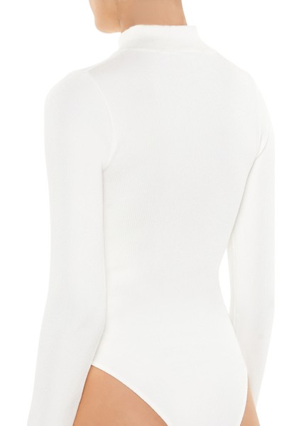 Yarım Yaka Fermuarlı Bodysuit indirimleri