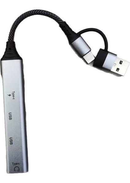 4 Port Ultra Hızlı Usb-Type C Çevirici Dönüştürücü Ipad macbook Imac Korumalı Flash Transfer