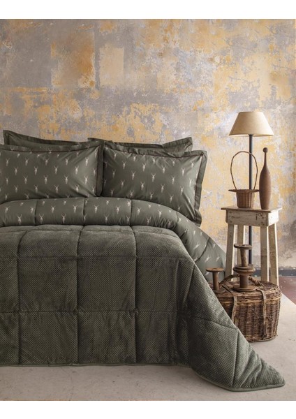 Ren Yeşil Softly Çift Kişilik Uyku Seti