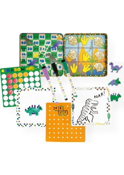 Mıknatıslı Kutu Oyunları / Dino modelleri