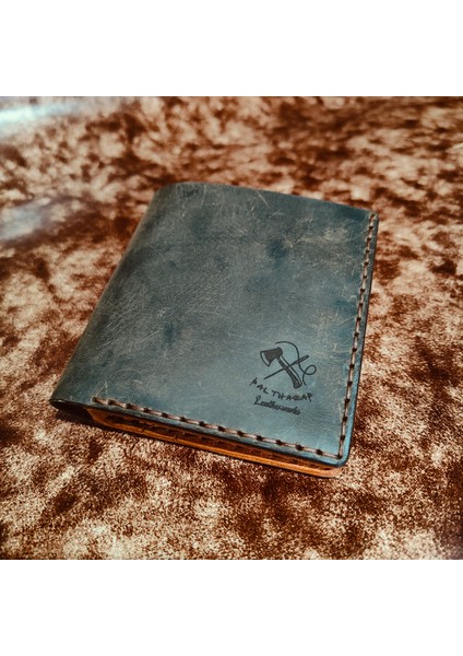 Qilin El Yapımı Hakiki Deri Klasik Cüzdan