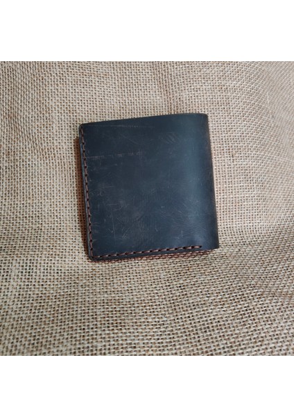 Qilin El Yapımı Hakiki Deri Klasik Cüzdan