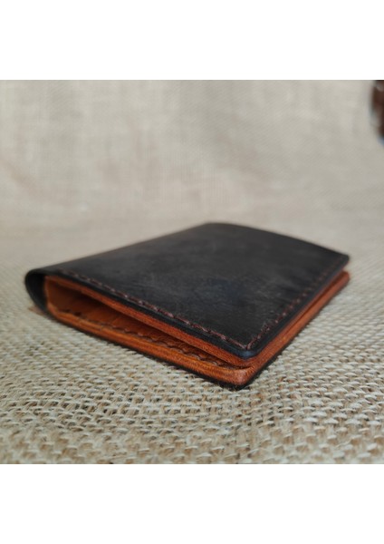 Qilin El Yapımı Hakiki Deri Klasik Cüzdan