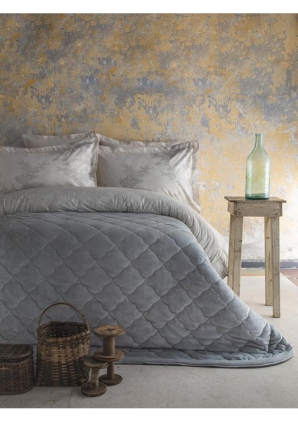 My Touch Mila Adaçayı Çift Kişilik Kadife Nevresim Takımı/complete Set