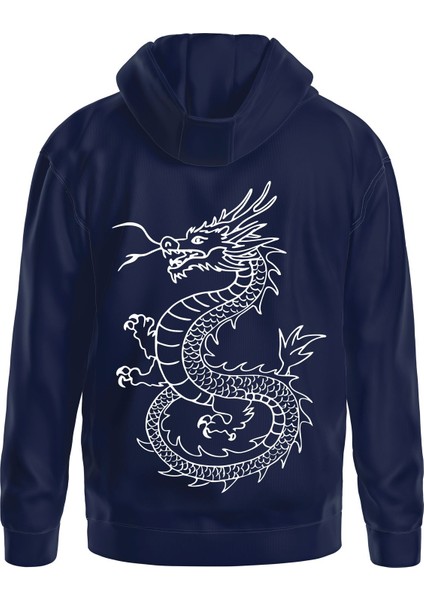 Baskılı Oversize Kapüşonlu Sweatshirt