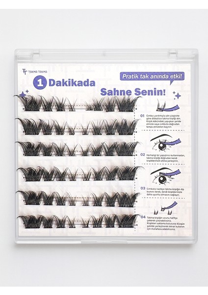 KP1452 - Takma Kirpik Sihirli Dokunuş Kendinden Yapışkanlı - Ten Rengi-Siyah fiyatları