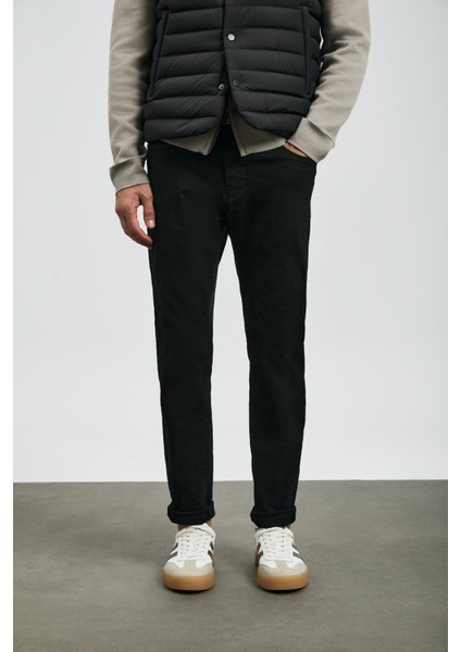Erkek Anton Smart Slim Fit Jean Pantolon 112200260 Siyah fiyatları