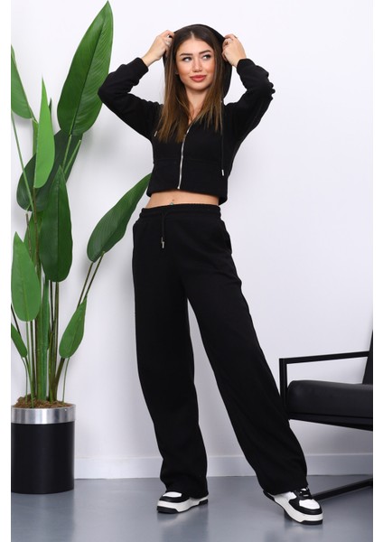 Siyah Kapşonlu Hırka Pantolonlu Selanik Takım fiyatları