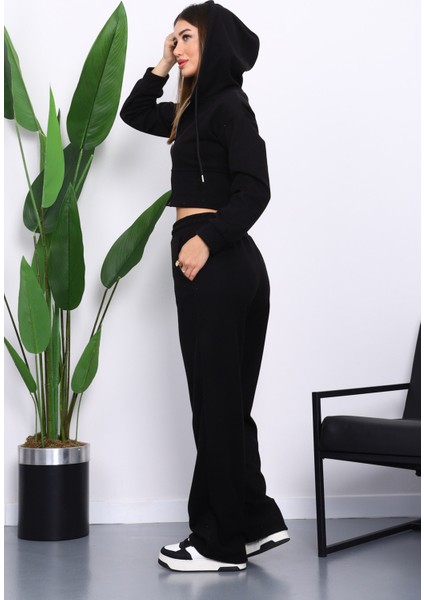 Siyah Kapşonlu Hırka Pantolonlu Selanik Takım fırsatları