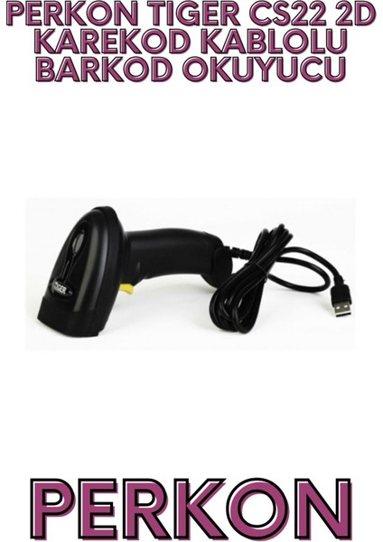 Tıger CS22 2d Karekod Kablolu Barkod Okuyucu modelleri